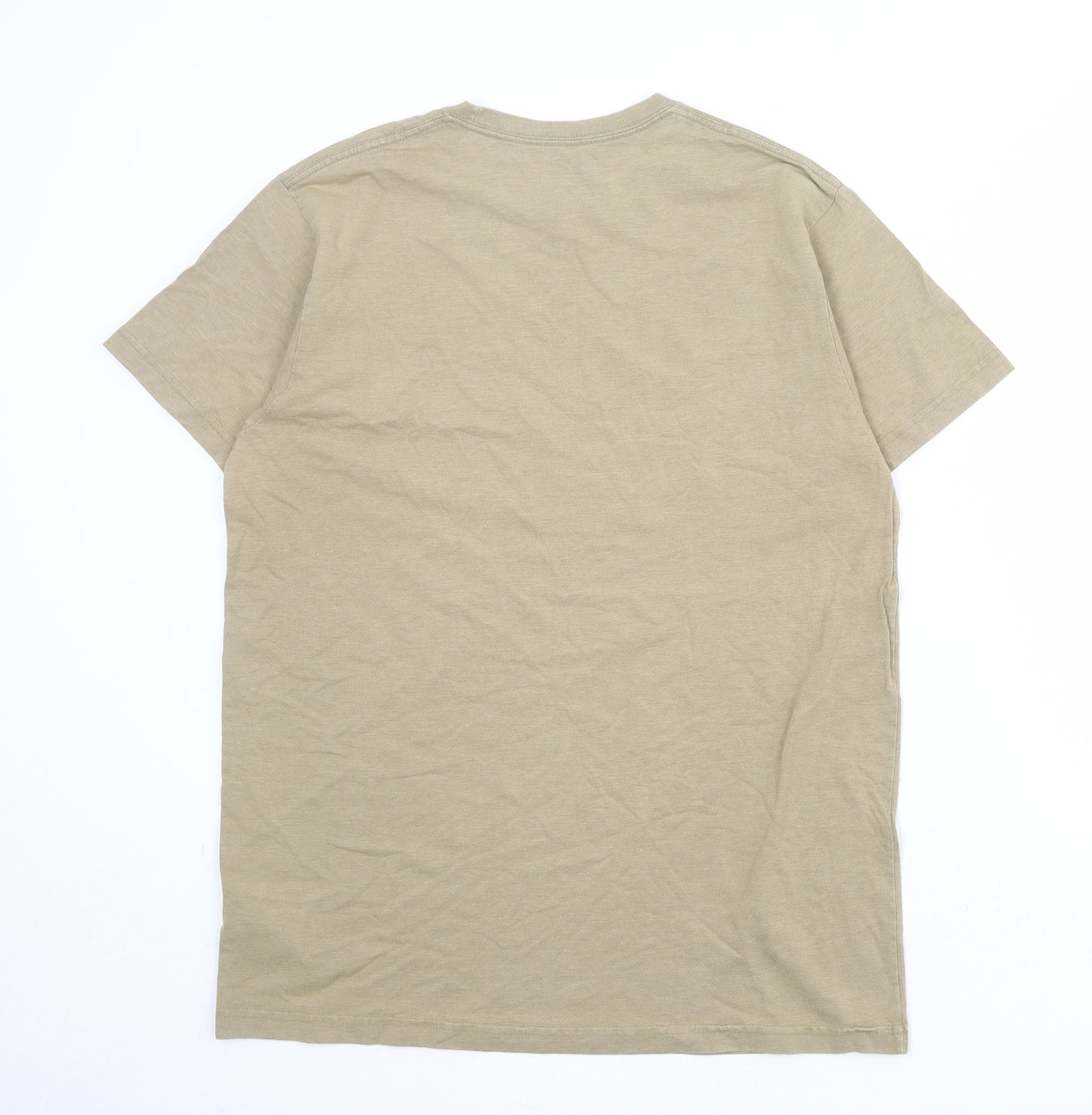 Patagonia Mens Brown Cotton T-Shirt Size L Round Neck