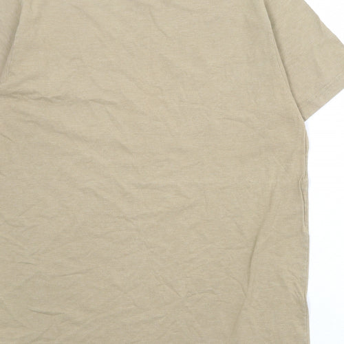 Patagonia Mens Brown Cotton T-Shirt Size L Round Neck