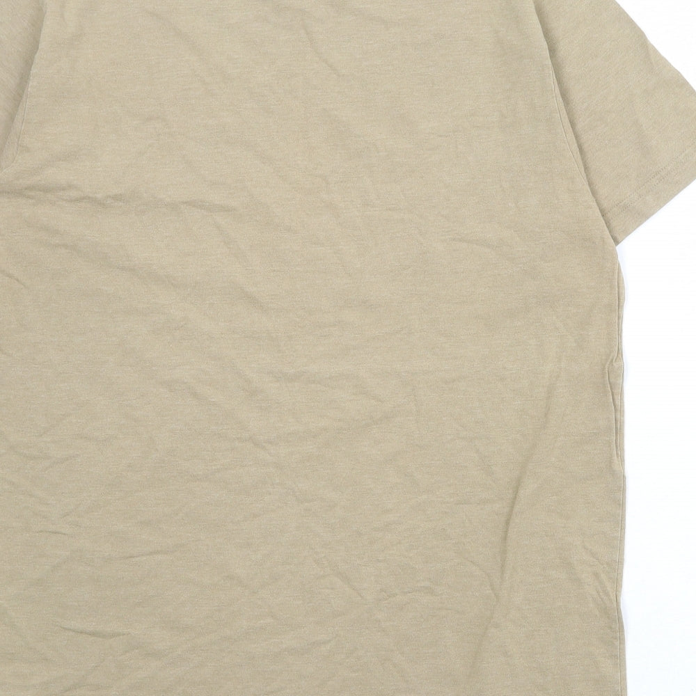 Patagonia Mens Brown Cotton T-Shirt Size L Round Neck