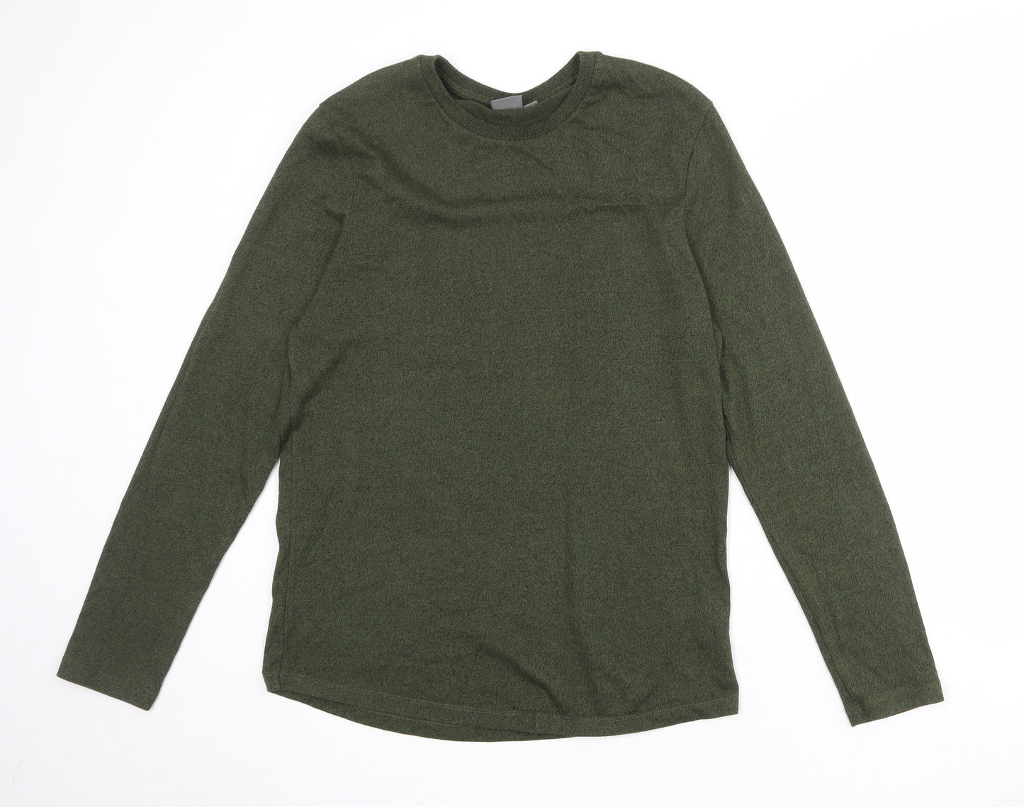 ASOS Mens Green Cotton T-Shirt Size L Round Neck