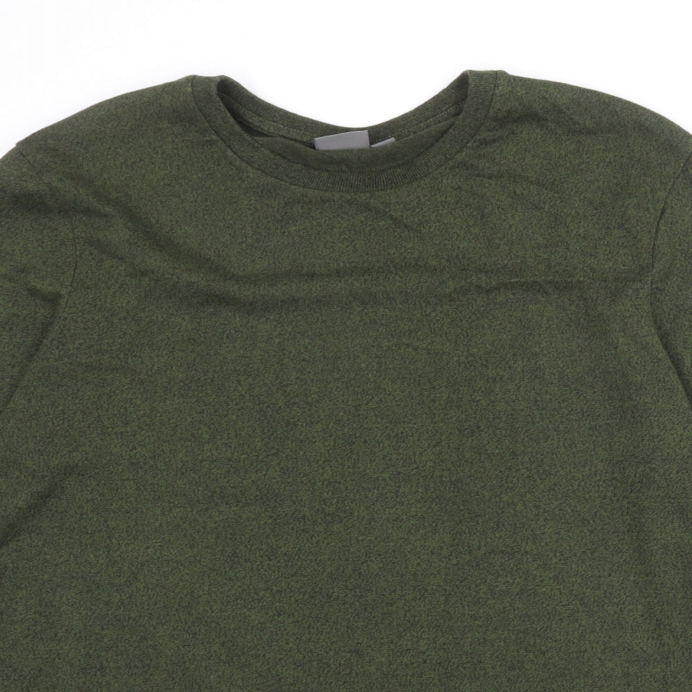 ASOS Mens Green Cotton T-Shirt Size L Round Neck
