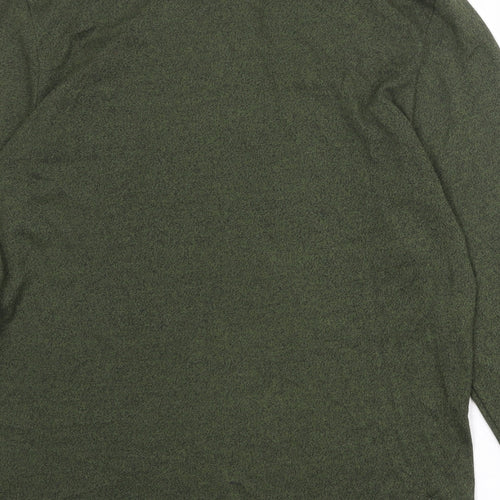 ASOS Mens Green Cotton T-Shirt Size L Round Neck