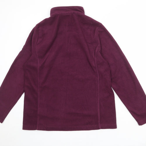 TOG24 Womens Purple Polyester Pullover Sweatshirt Size 16 Zip
