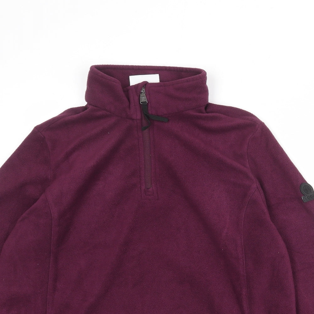 TOG24 Womens Purple Polyester Pullover Sweatshirt Size 16 Zip