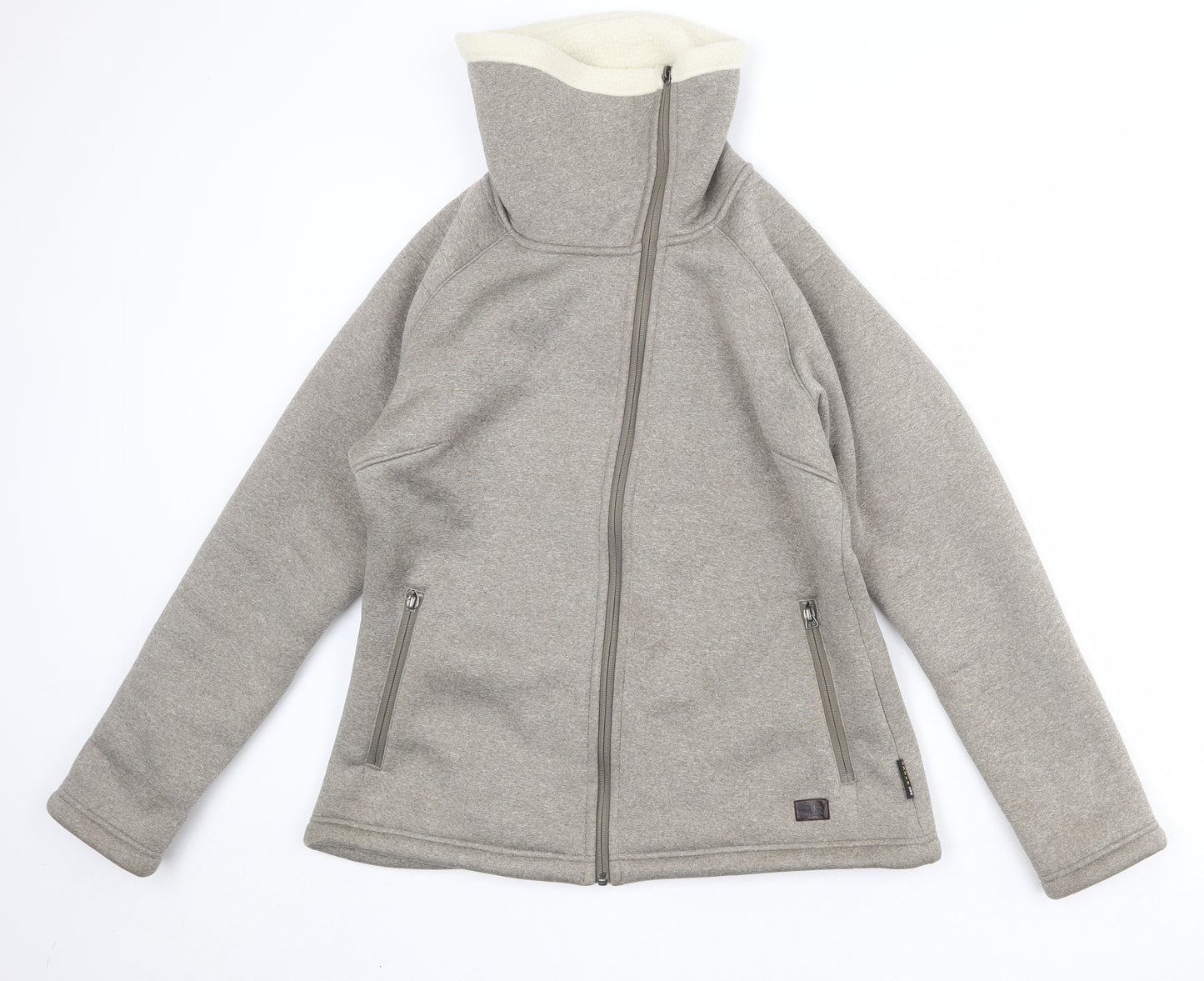 Jack Wolfskin Womens Beige Jacket Size 16 Zip