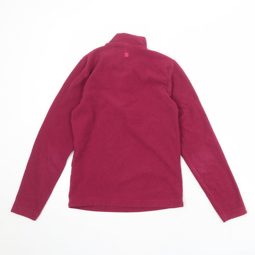 Mountain Warehouse Girls Purple Polyester Pullover Sweatshirt Size 11-12 Years Zip