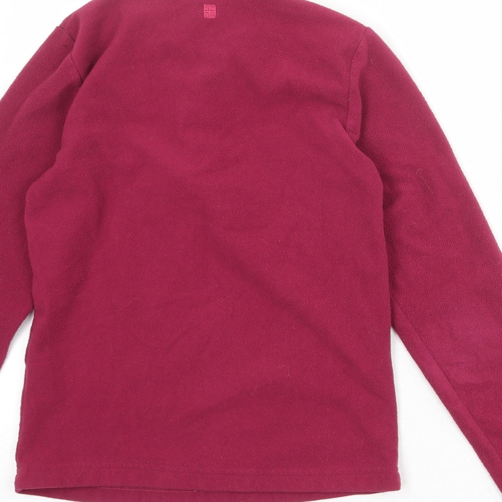 Mountain Warehouse Girls Purple Polyester Pullover Sweatshirt Size 11-12 Years Zip