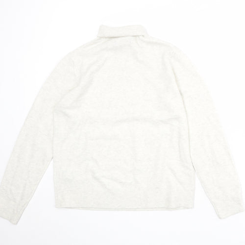 Marks and Spencer Womens Grey Roll Neck Polyester Pullover Jumper Size S