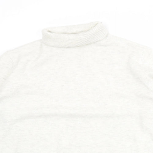 Marks and Spencer Womens Grey Roll Neck Polyester Pullover Jumper Size S