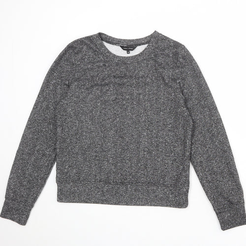 New Look Womens Grey Polyester Pullover Sweatshirt Size 12 Pullover