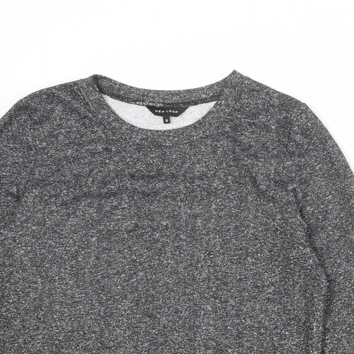 New Look Womens Grey Polyester Pullover Sweatshirt Size 12 Pullover