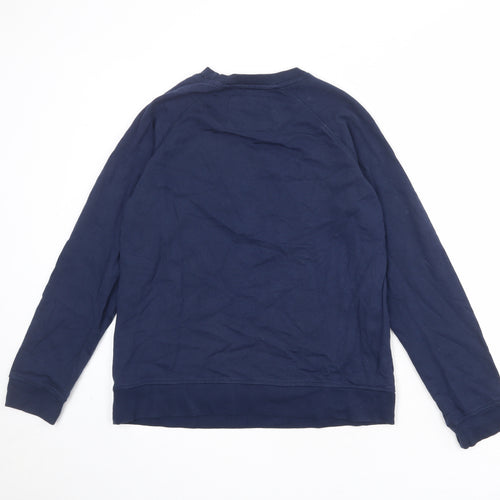 Crew Clothing Womens Blue 100% Cotton Pullover Sweatshirt Size 12 Pullover