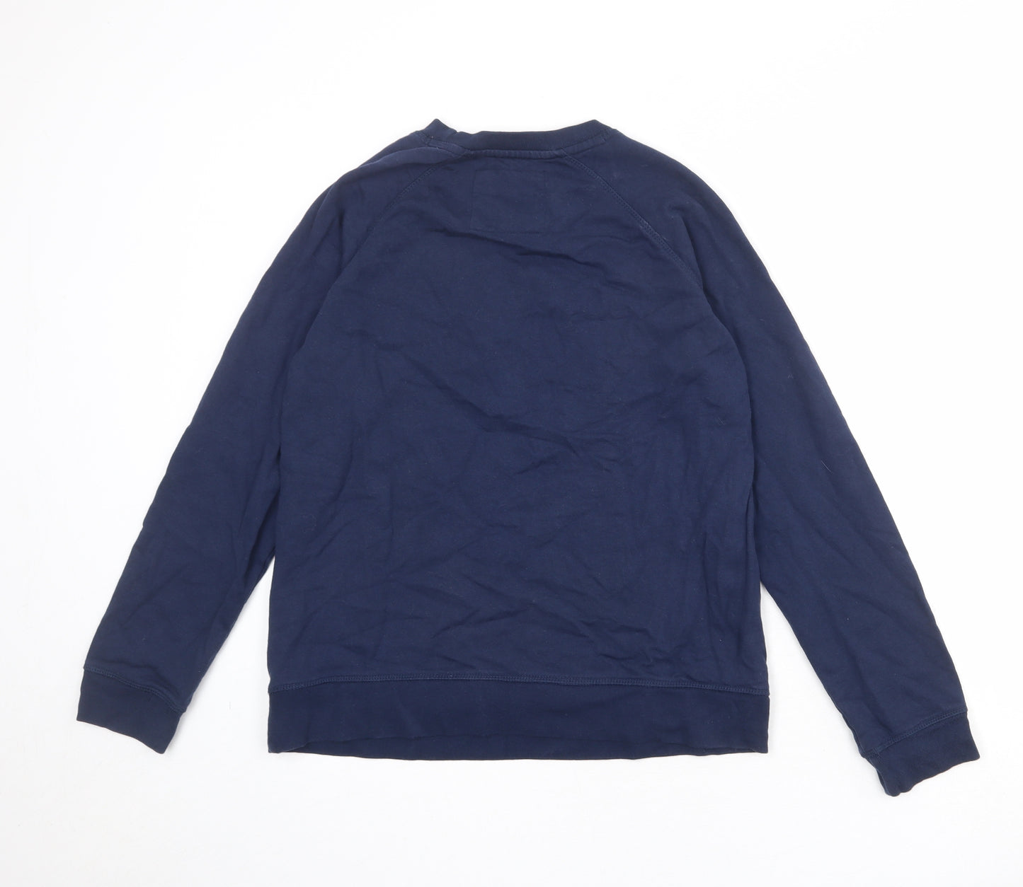 Crew Clothing Womens Blue 100% Cotton Pullover Sweatshirt Size 12 Pullover