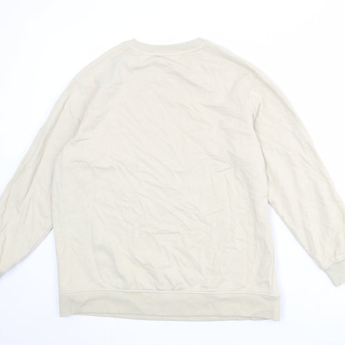 Marks and Spencer Womens Beige Cotton Pullover Sweatshirt Size M Pullover