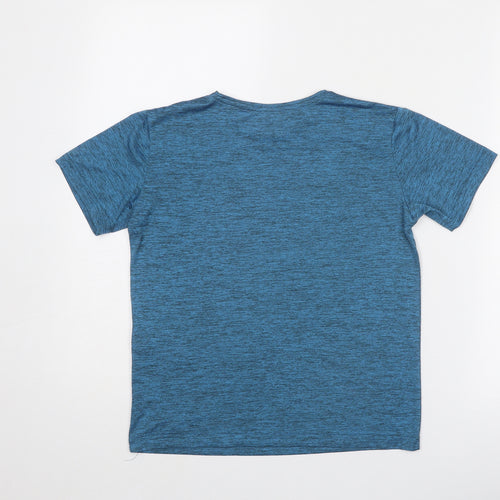 Regatta Boys Blue Polyester Basic T-Shirt Size 11-12 Years Round Neck Pullover
