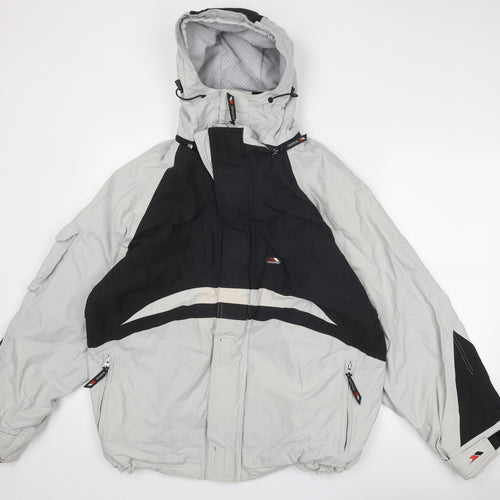 Trespass Mens Grey Windbreaker Jacket Size M Zip