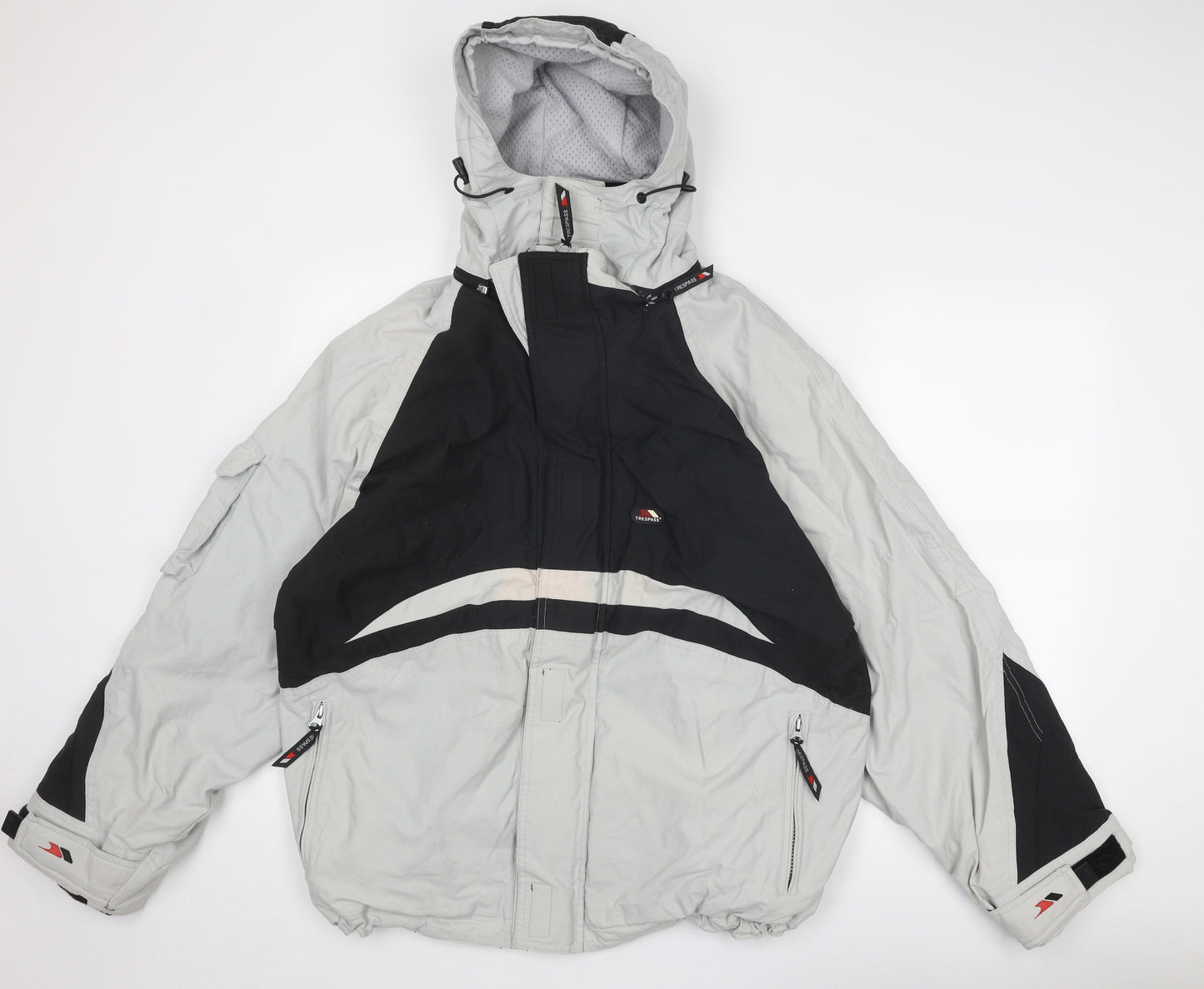 Trespass Mens Grey Windbreaker Jacket Size M Zip