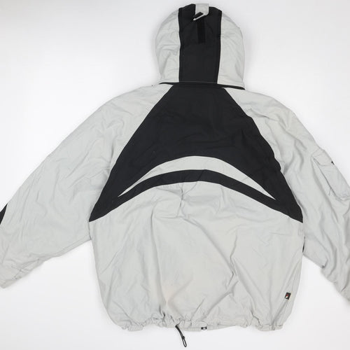 Trespass Mens Grey Windbreaker Jacket Size M Zip