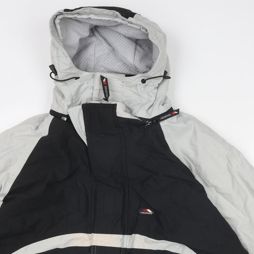 Trespass Mens Grey Windbreaker Jacket Size M Zip