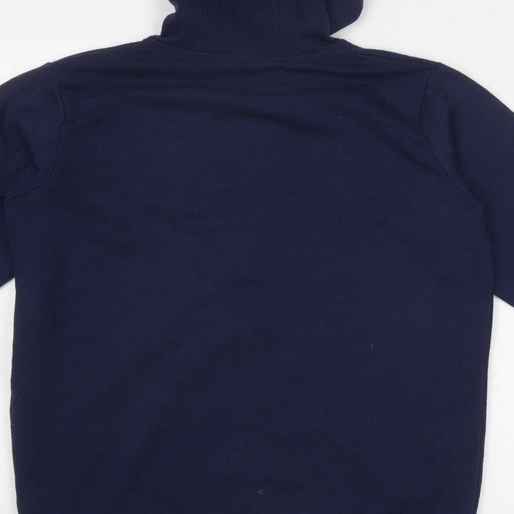 Mountain Warehouse Boys Blue Polyester Full Zip Hoodie Size 13 Years Zip
