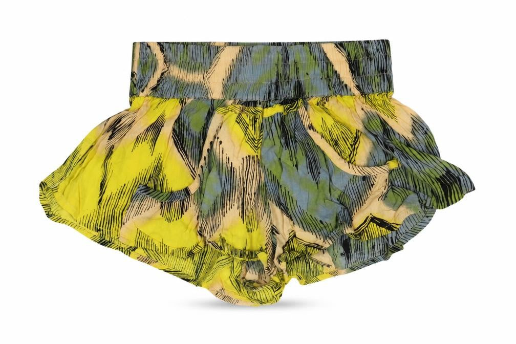 Somedays Lovin Womens Multicoloured Geometric Viscose Hot Pants Shorts Size XS Regular Pull On
