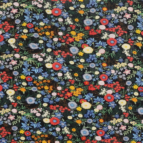 Hush Womens Multicoloured Floral Viscose Basic Blouse Size 10 Round Neck