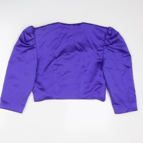 Eclipse Womens Purple Paisley Jacket Size 10