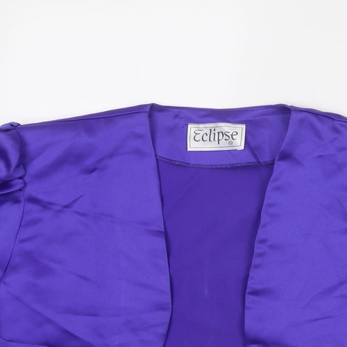 Eclipse Womens Purple Paisley Jacket Size 10