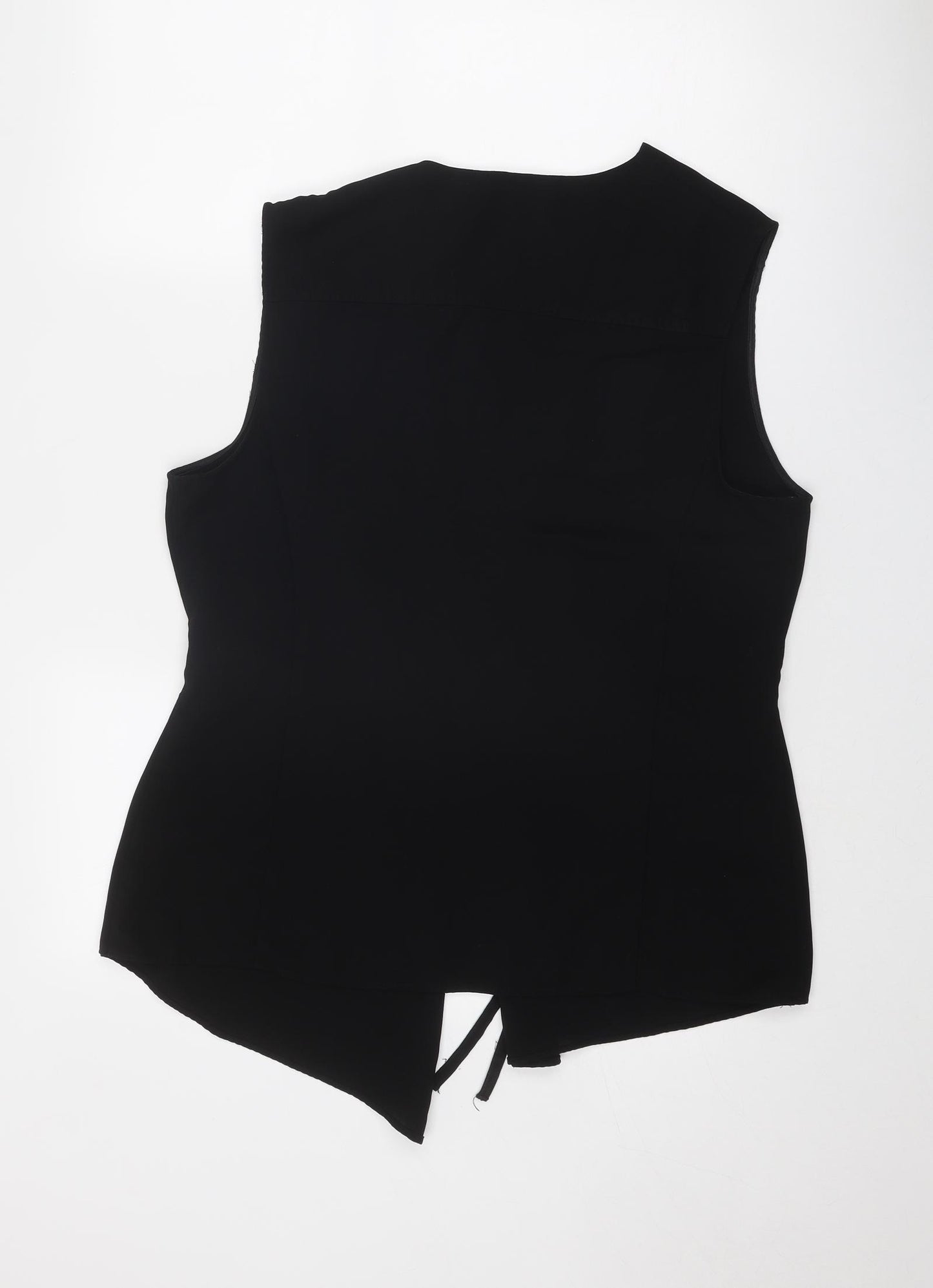 Red Herring Womens Black Polyester Basic Tank Size 16 Round Neck