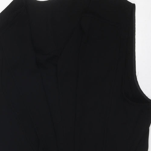 Red Herring Womens Black Polyester Basic Tank Size 16 Round Neck