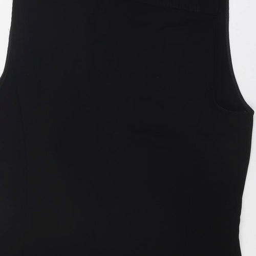 Red Herring Womens Black Polyester Basic Tank Size 16 Round Neck