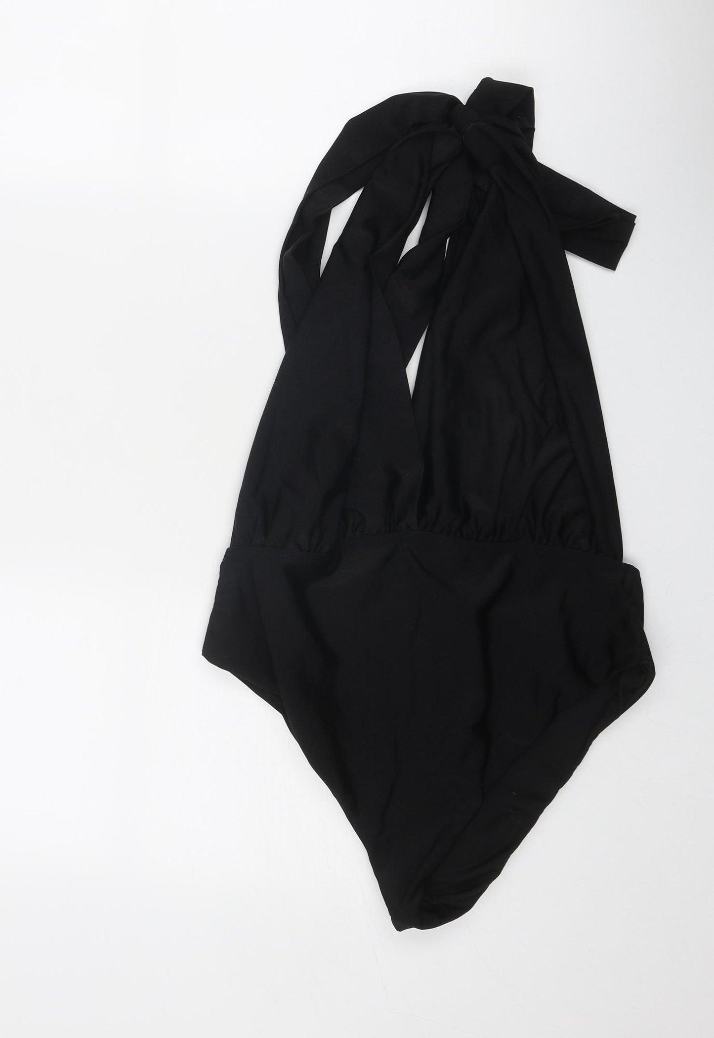Boohoo Womens Black Polyester One Piece Size 14