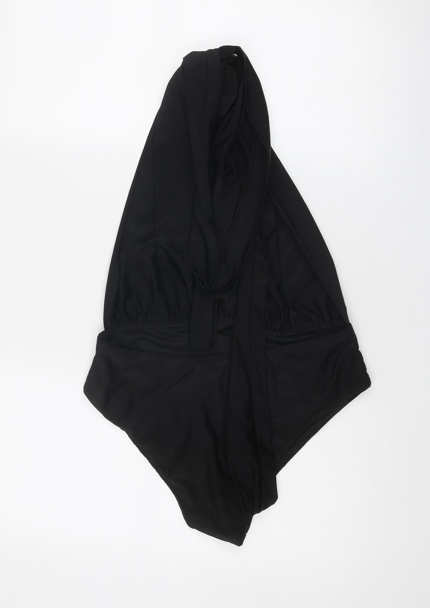 Boohoo Womens Black Polyester One Piece Size 14