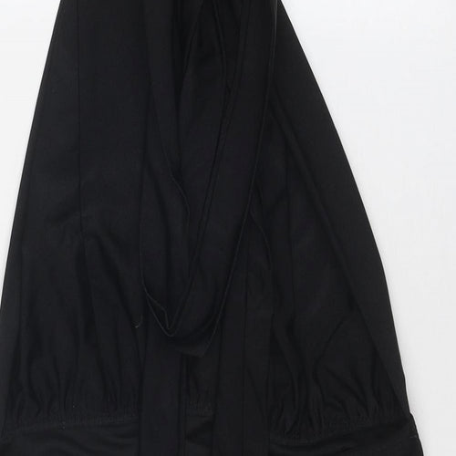 Boohoo Womens Black Polyester One Piece Size 14