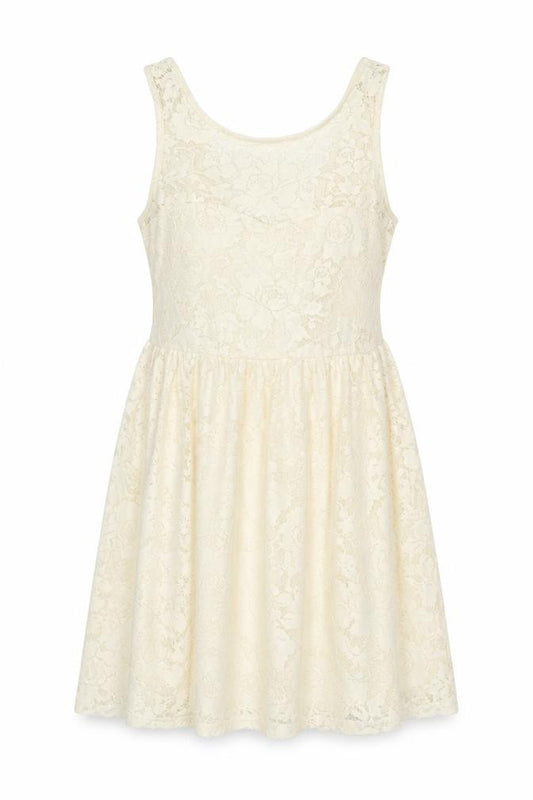 Front view of New Look women’s ivory polyester a-line, size UK 12, round neck pullover
