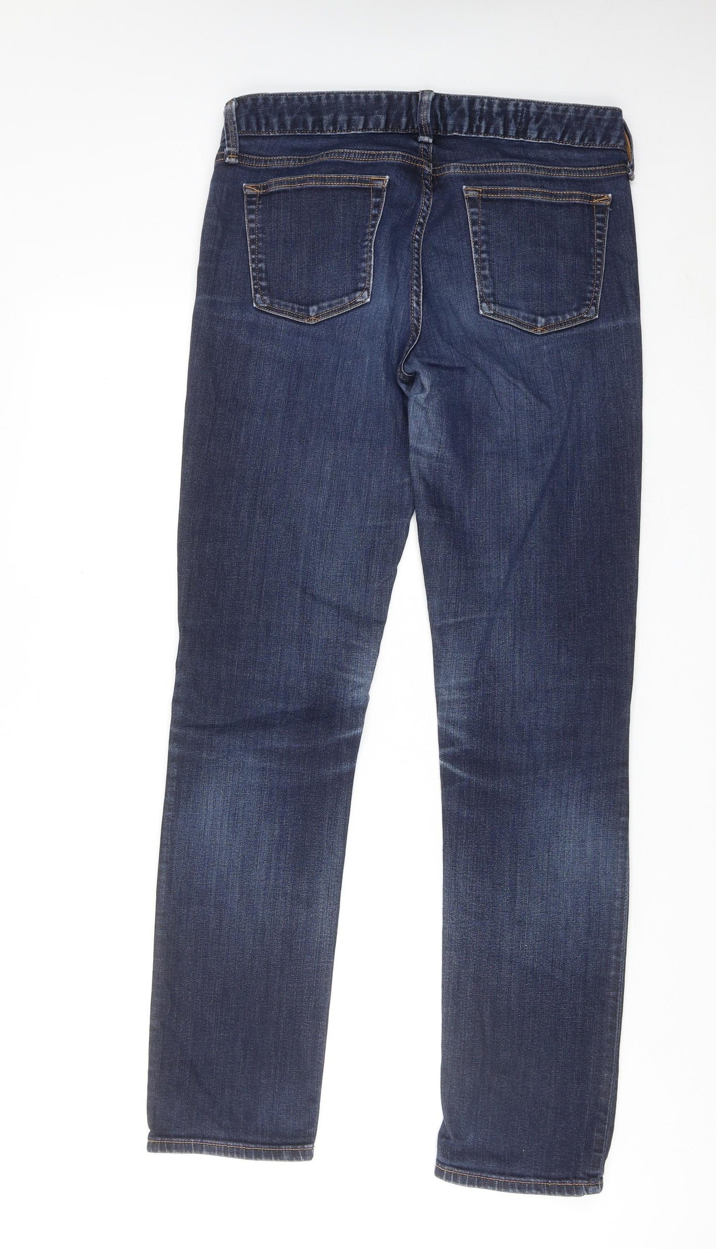 Gap Mens Blue Cotton Straight Jeans Size 28 in Regular Zip