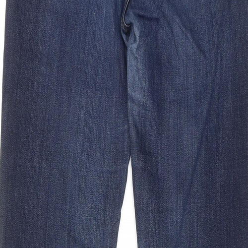 Gap Mens Blue Cotton Straight Jeans Size 28 in Regular Zip