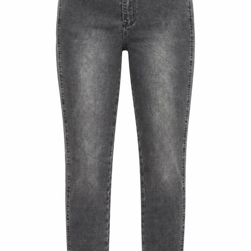 Marks and Spencer Womens Grey Cotton Skinny Jeans Size 10 Regular Zip