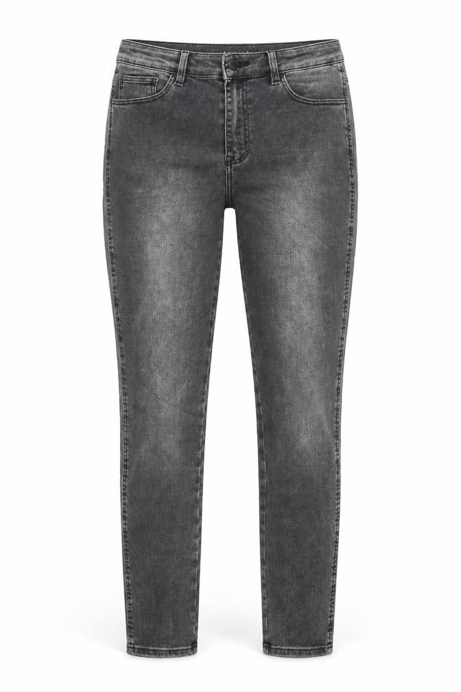 Marks and Spencer Womens Grey Cotton Skinny Jeans Size 10 Regular Zip