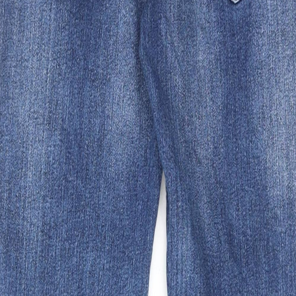 NEXT Boys Blue Cotton Skinny Jeans Size 12 Years Regular Zip