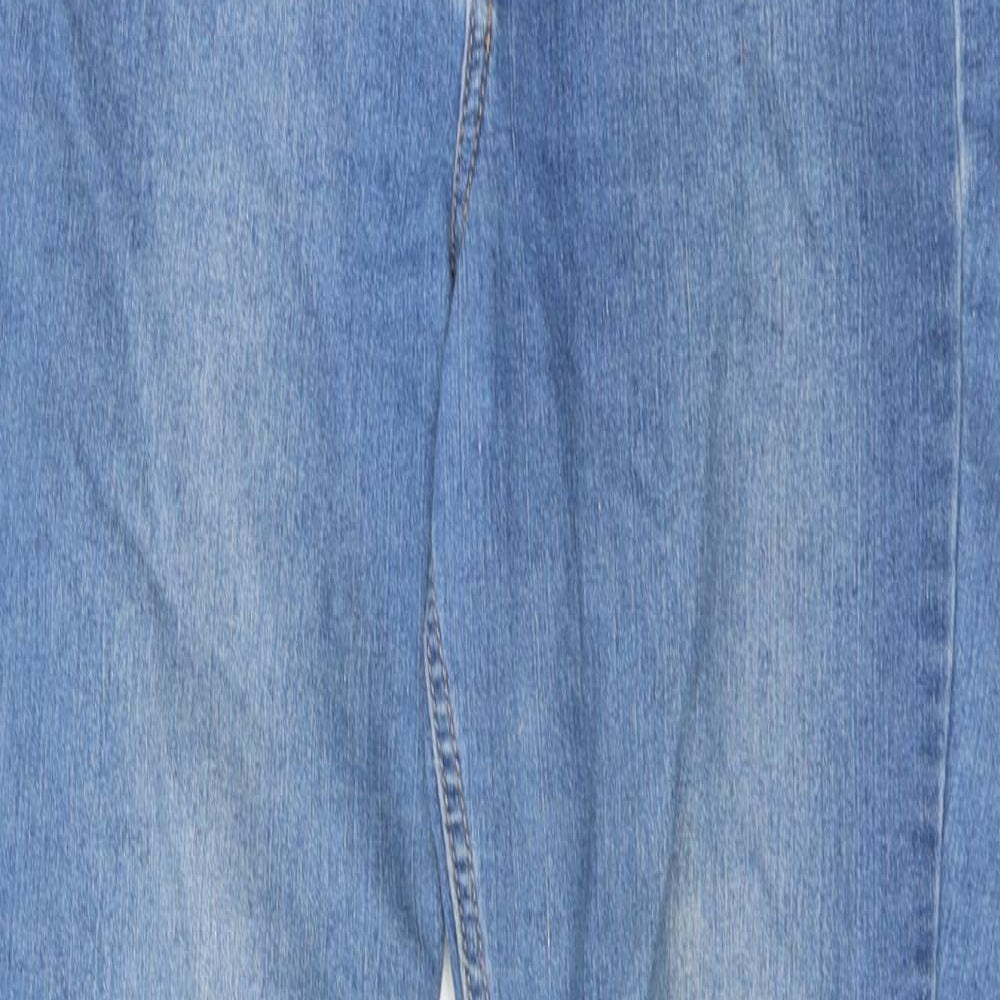H&M Womens Blue Cotton Skinny Jeans Size 28 in Regular Zip