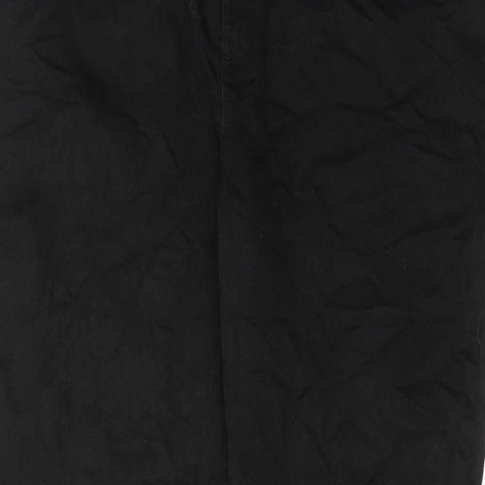 Marks and Spencer Womens Black Cotton Skinny Jeans Size 20 Regular Zip