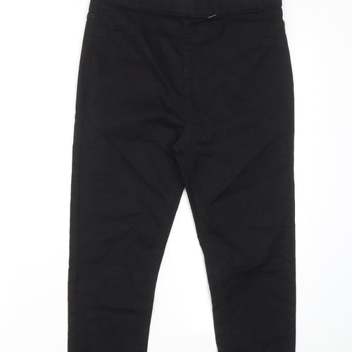 Marks and Spencer Womens Black Cotton Jegging Jeans Size 12 Regular