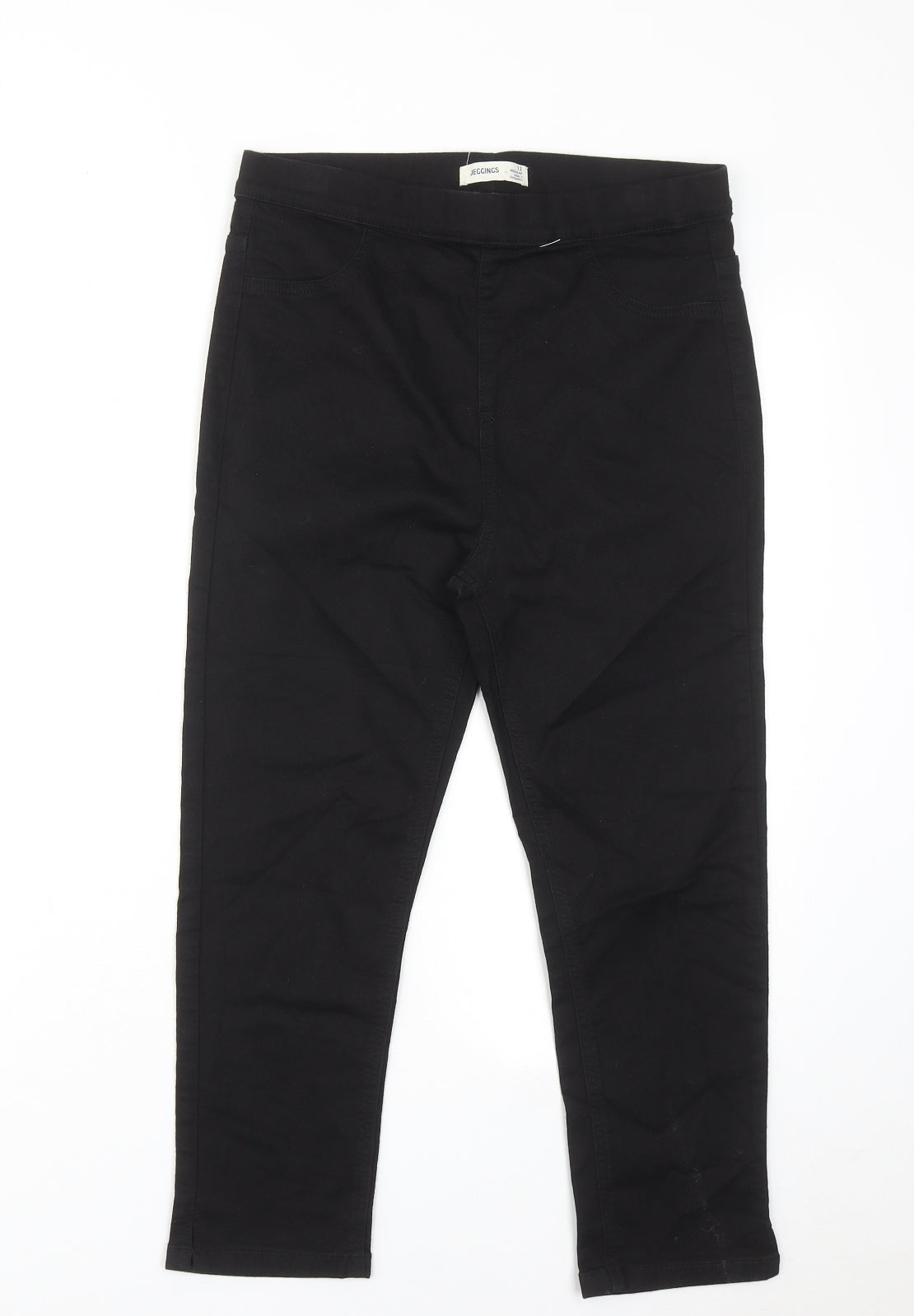 Marks and Spencer Womens Black Cotton Jegging Jeans Size 12 Regular