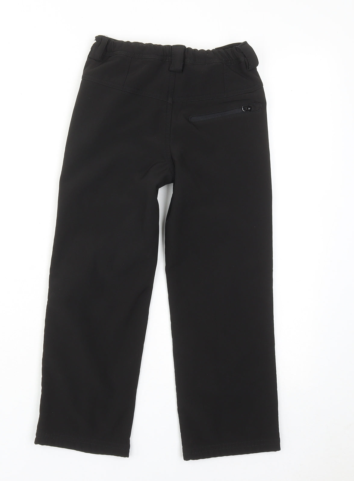 Regatta Boys Black Polyester Windbreaker Trousers Size 5-6 Years Regular Zip