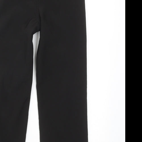 Regatta Boys Black Polyester Windbreaker Trousers Size 5-6 Years Regular Zip