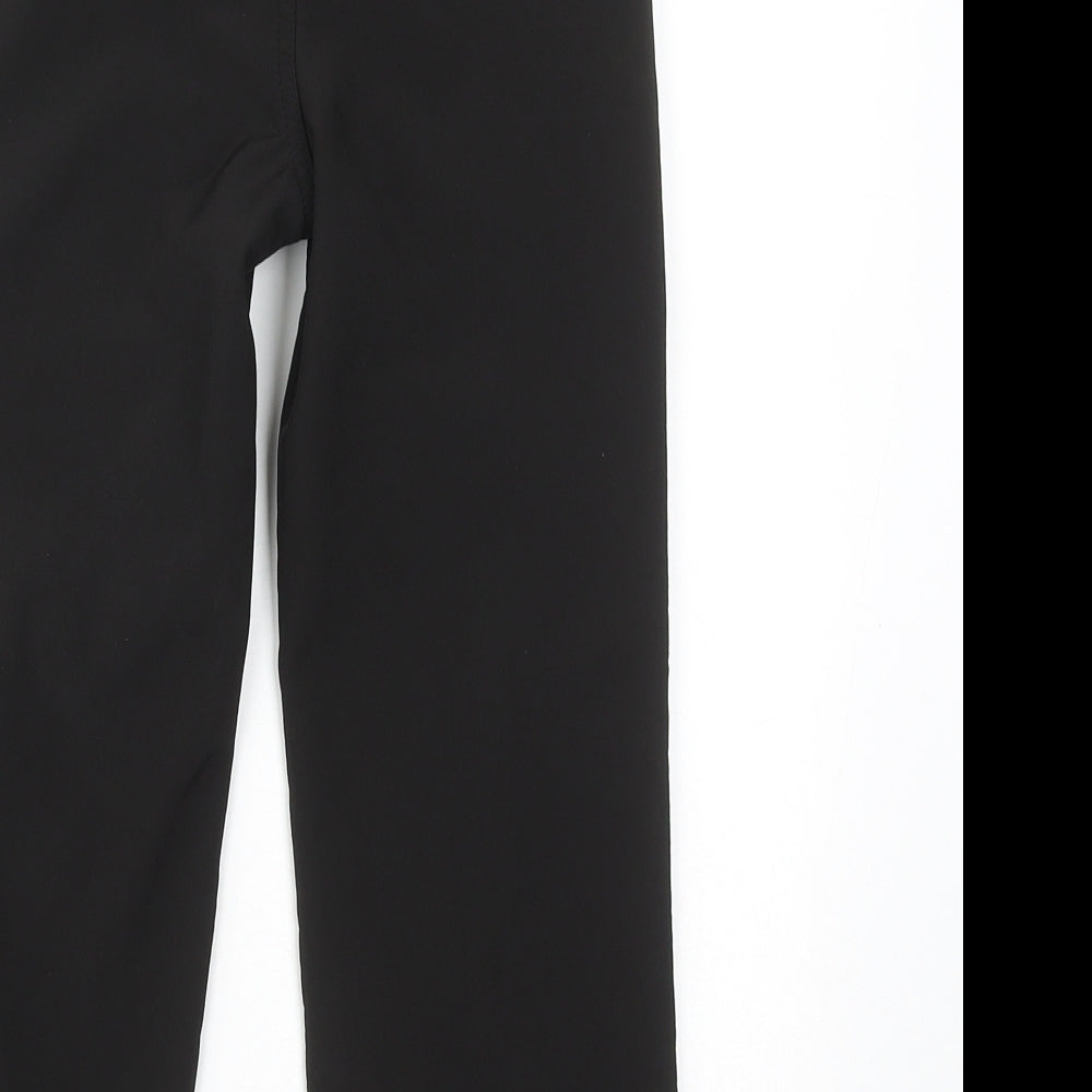 Regatta Boys Black Polyester Windbreaker Trousers Size 5-6 Years Regular Zip