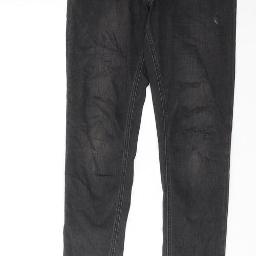 Second Female Womens Grey Cotton Skinny Jeans Size M Regular Zip