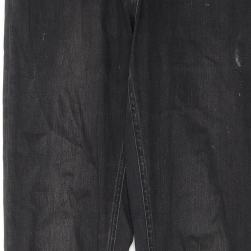 Second Female Womens Grey Cotton Skinny Jeans Size M Regular Zip