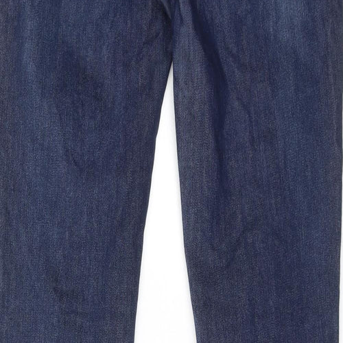 NEXT Womens Blue Cotton Skinny Jeans Size 10 Regular Zip